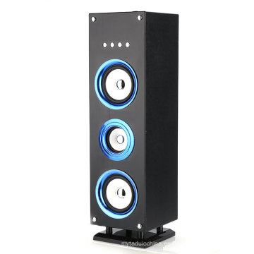 High quality wooden tower speaker box portable usb mp3 player speakers